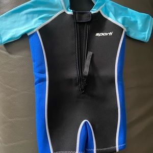 Kids short sleeve thermal wetsuit